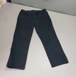 St johns Bay faded black jean capris size 4P